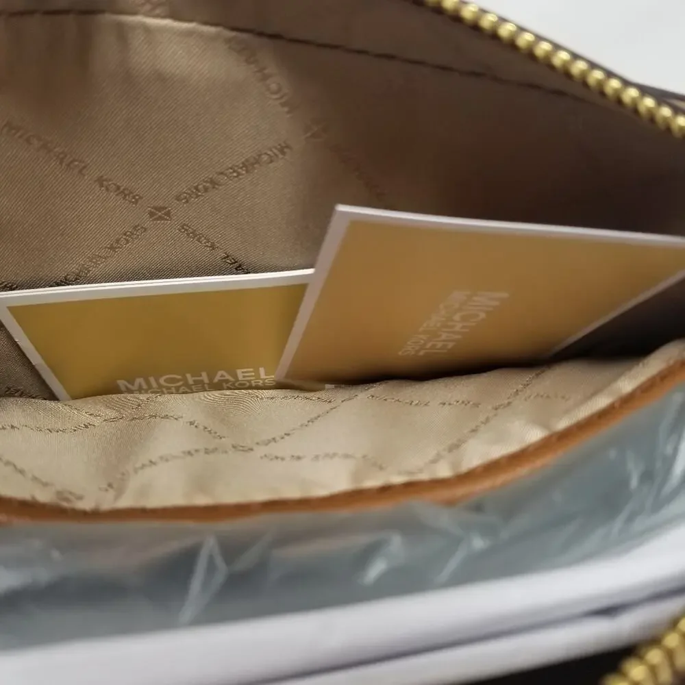 Michael Kors Brown Leather Crossbody Shoulder Bag‎